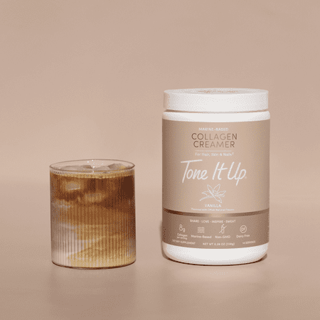 Tone It Up Marine Based Collagen Creamer, Vanilla, 14 Servings