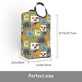 thumbnail image 3 of Vsdgher Hawaiian Style Print Square Laundry Bag Large Collapsible Dirty Clothes Bags With Handles Waterproof Essentials Storage For College Dorm, Family, 3 of 6
