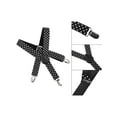 thumbnail image 4 of Baby Boys Adjustable Elastic 1 inch Suspenders, Black White Polka Dot, 4 of 4