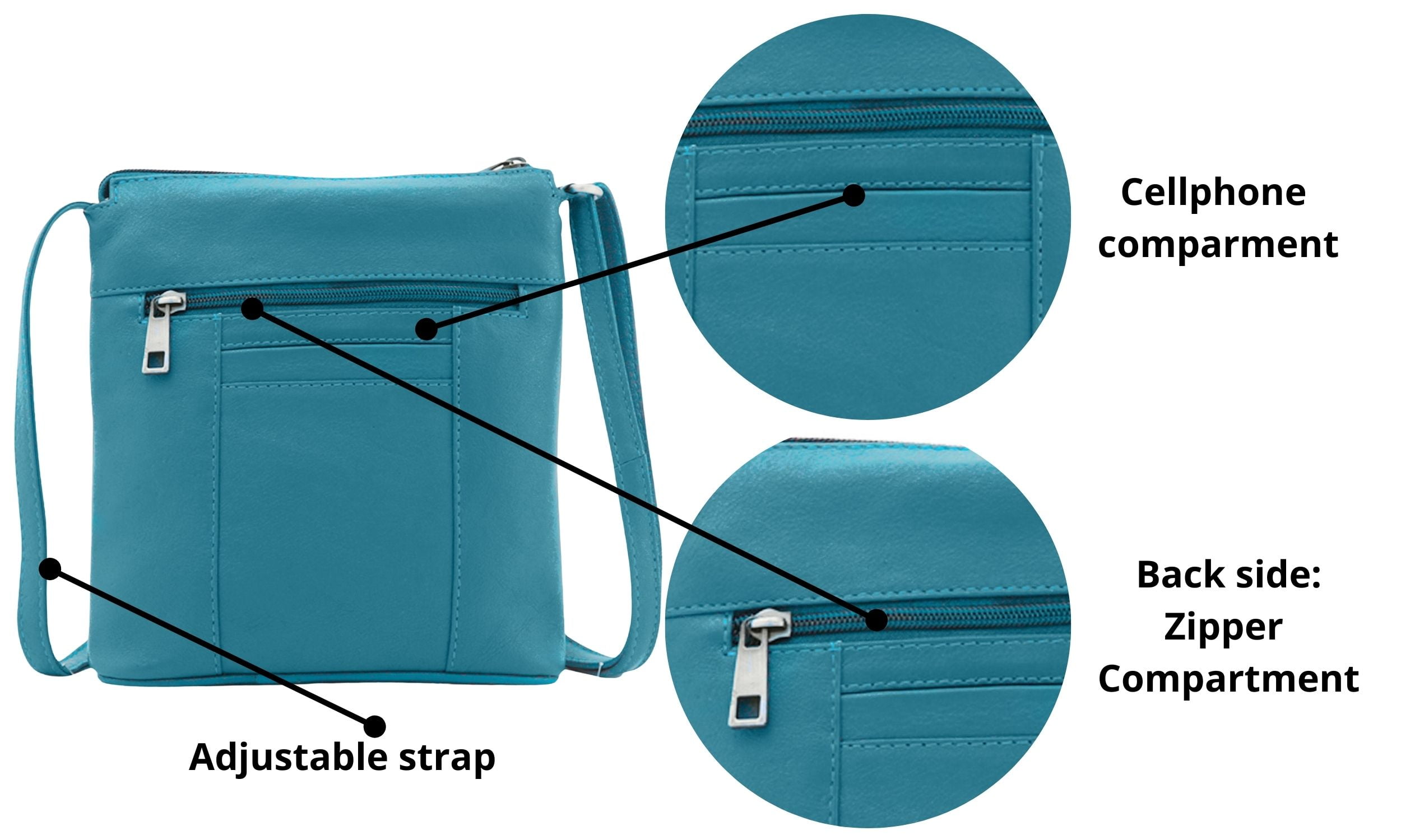 Crossbody Purses For Women-Shoulder Strap Women Leather Bags Travel Handbags