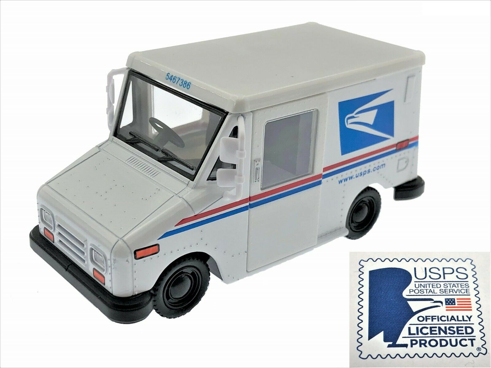 Kinsmart 1:72 USPS LLV Mail Truck Diecast – 12-Pack Box – US Postal Service, 2.5” Scale