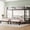 Black + Twin over Twin & Twin, variant on Twin over Twin & Twin Bunk Beds for 3, Twin XL over Twin & Twin Bunk Bed Metal Triple Bunk Bed, Black