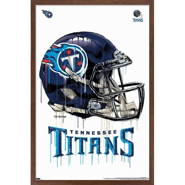 NFL Tennessee Titans - Drip Helmet 20 Wall Poster, 22.375" x 34"