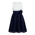 thumbnail image 3 of iiniim Kids Flower Girl Pleated Chiffon Dress Princess Bridesmaid Wedding Pageant Party, 3 of 7