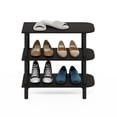 thumbnail image 6 of Furinno Turn-N-Tube 23-Inch 3-Tier Curved Freestanding Shoe Rack Storage Organizer, Espresso/Black, 6 of 6
