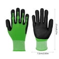 thumbnail image 2 of Kezqiaxn Gardening Gloves Garden Gloves for Women and Men, Rubber Working Gloves Touchscreen, Nitrile Rubber Coated Work Gloves Labor Protection Gloves for Planting Green, 2 of 6