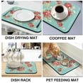 thumbnail image 2 of Washable Rubber Dish Drying Mats for Kitchen Counter Home Large Coffee Bar Pad Accessories and Decor for Utensils Stemware 23.5''''x15.5'''', 2 of 6