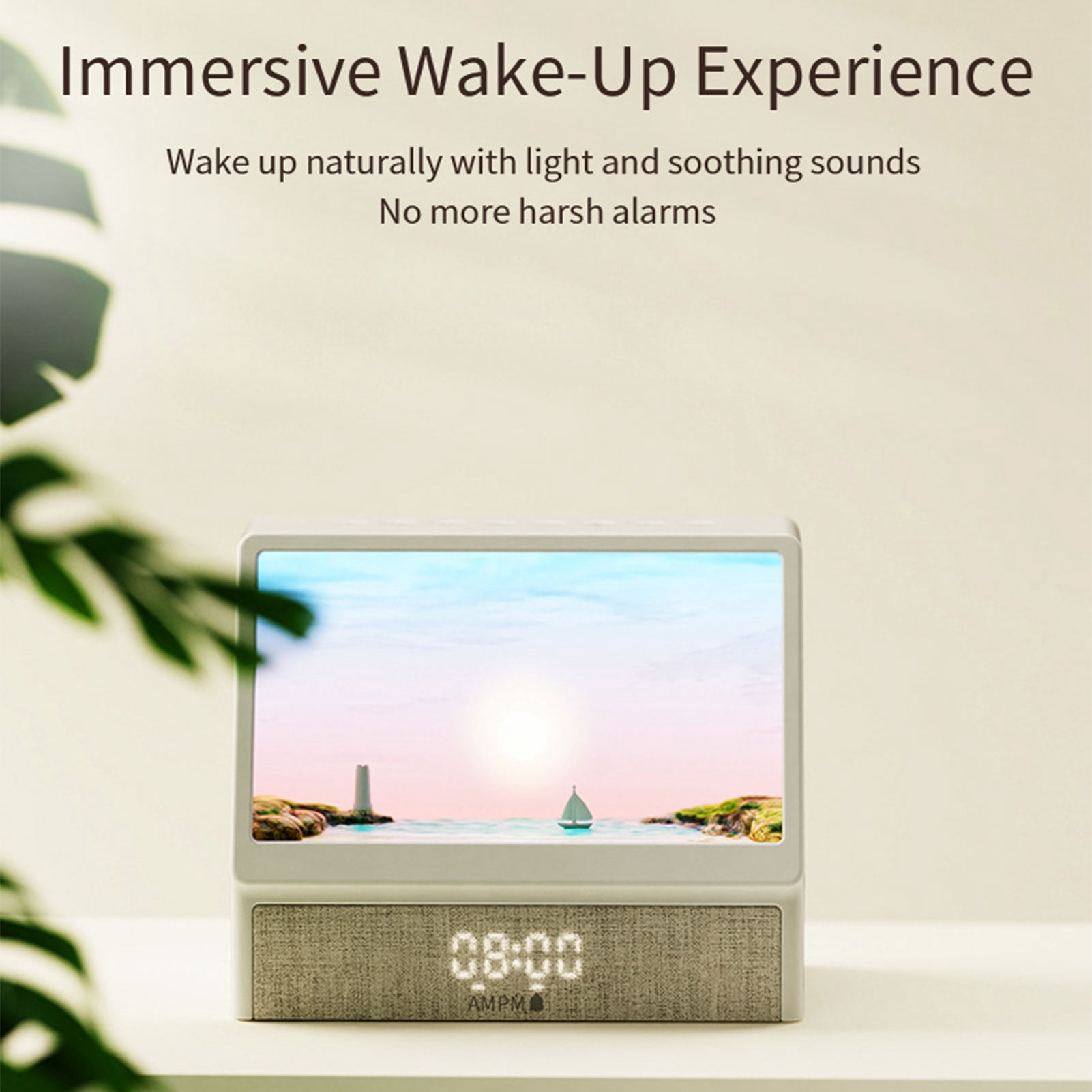 Sunrise Alarm Clock with Sound Machine, Wake Up Light, Night Light & 24 Sleep Sounds, White Noise Alarm Clock