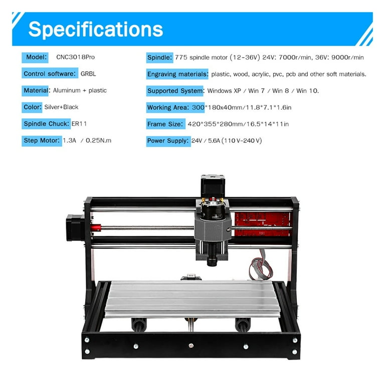 CNC 30*18 Pro GRBL Control DIY Mini CNC Machine 3 Axis Pcb CNC 30*18 Pro GRBL Control DIY Mini CNC Machine 3 Axis Pcb