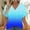 Dark Blue, variant on Summer Casual Tops,Plus Size T-shirt Blouse for Womens, Women's Lock Solid Color V-neck Fashionable Loose And Comfortable Short Sleeved T-shirt Top