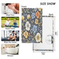 thumbnail image 6 of Yayeee 100% Cotton Hand Towels for Bathroom 16" x 28" Kitchen Towel, Navy Floral Pattern, 6 of 7