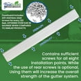 thumbnail image 3 of FlowGuard Gutter Guards 30-Year 6" Commercial Gutter Cover System - White - 22ft, 3 of 7