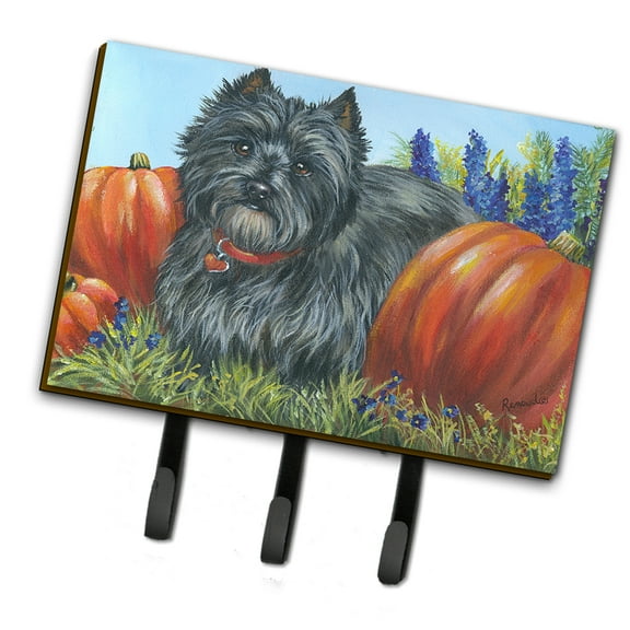 Cairn Terrier Mom's Pumpkins Leash or Key Holder