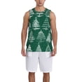 thumbnail image 6 of Rocae Christmas Trees for Men's Basketball Jersey Lightweight and Breathable Athletic Tank Top,Quick-Drying Sports Jersey Medium, 6 of 9