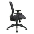 thumbnail image 4 of Office Star Fabric Managers Chair with Padded Mesh Seat in Black, 4 of 15