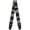 Zebra, variant on Buckle-Down Guitar Strap, Wood Grain Cherry Wood, 2 Inches Wide