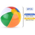 thumbnail image 2 of Pelotas de playa inflables, juguetes de playa, pelota de playa arcoíris a granel para piscina familiar, fiesta en la playa, juego de verano, 2 of 4