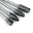 thumbnail image 7 of Metalworking Tool, Metal Rotary Bit,10pcs Tungsten Carbide Steel Rotary Files Burr Set 3mm Shank 6mm Cutting Head Diameter, 7 of 7
