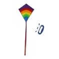 thumbnail image 2 of figatia 75x64cm Colorful Kites and 328ft Flying Line Large Rainbow Diamond Kite for Kids A, 2 of 9