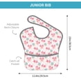 thumbnail image 4 of Hirioo Cute Axolotl for Baby Waterproof Pocket Bib Adjustable Closed for Babies Toddlers with Large Pocket 6-24Months, 4 of 8