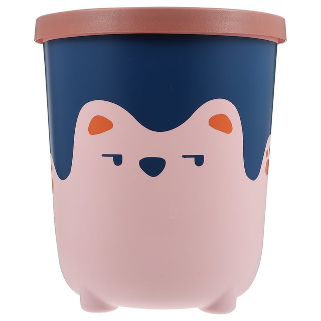 Weiweiguan 1pc Plastic Waste Bin Paper Trash Can Garbage Basket Practical Trash Can