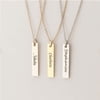 Personalized Bar Necklace - Custom Name Bar Necklace - Birthday Gift for Her - Mother's Day Jewelry Gift