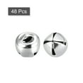 thumbnail image 3 of 8mm Jingle Bells Craft Bells Carbon Steel Electroplating Silver Tone 48 Pack, 3 of 5