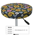 thumbnail image 2 of Goofa Colorful Sunflowers Printed Stool Covers Round, Waterproof Round Bar Stool Covers Anti-Slip Round Bar Stool Seat Cover with Elastic Bands Durable -13 inch, 2 of 7