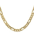 thumbnail image 6 of 14K Yellow Gold 6mm Concave Open Figaro Chain Anklet 9 Inch, 6 of 6