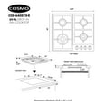 thumbnail image 5 of 24 in. Gas Cooktop in Stainless Steel with 4 Sealed Burners, 5 of 9