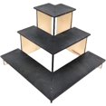 thumbnail image 1 of Patriot Pulse 3-Tier Retail Shelves Perfect for Craft Shows, Farmers Markets, Trade Shows, Product Displays, Table Tops, Counters (Square Corner Display (Black)), 1 of 7