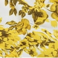 thumbnail image 4 of IDOPIP Women's Elegant Rockabilly 1950s Retro Dress Tie Knot Square Neck Floral Print Midi Swing Cocktail Dresses XXL Yellow, 4 of 8
