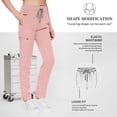 thumbnail image 3 of VIAOLI Zipper Scrubs for Women Set Work Utility Modern Nursing Uniform Athletic Healthy Beauty Wear Elastic Suit 8 Pockt, 3 of 6