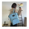 thumbnail image 5 of Bolsa de mamá bolsa de cochecito mochila bolsa de almacenamiento 3 en 1 hombros mochila bolso femenino bebé madre botella bolsa de gran capacidad, 5 of 5