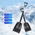 thumbnail image 5 of Kumdkd Telescoping Snow Shovel for Car and Home, 33.86in Winter Snow Removal Shovel with Detachable Handle & Enlarged Scraper, ABS/Aluminum Alloy Lightweight Collapsible Ice Scraper, 5 of 9