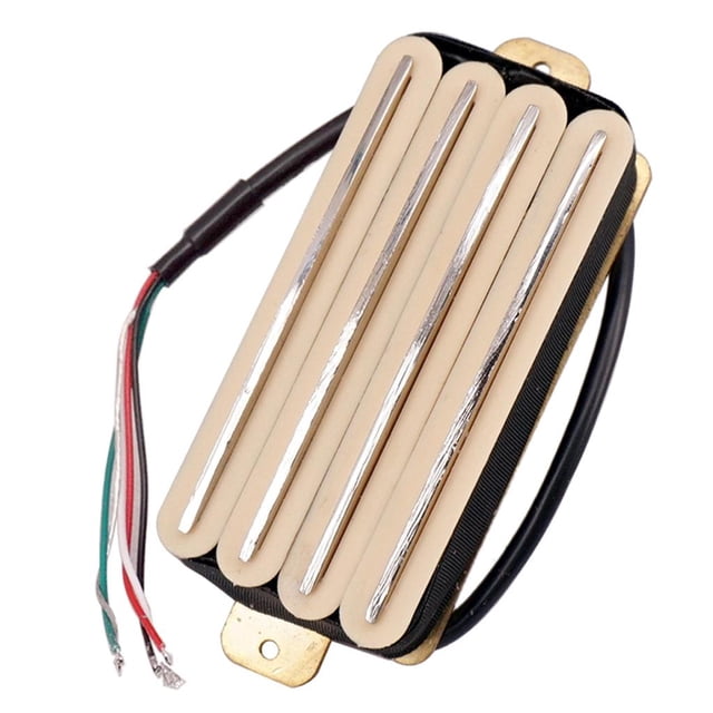 Pastillas de puente de mástil Hugo para guitarra eléctrica Double Coil Yellow