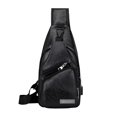 thumbnail image 4 of Mochila Bluelander de Cuero Negro Bluelander Mochila Cruzada, 4 of 4