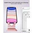 thumbnail image 4 of Soporte para teléfono ajustable en oro rosa, soporte para teléfono multiángulo para iPhone 13 Pro Max 12 11 Xs Max X 8 7 6 Plus Samsung S10 S9 Smartphones, 4 of 5