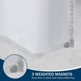 thumbnail image 3 of PEVA Lightweight Mildew Waterproof Bathroom Shower Curtain Liner with 3 Magnets, 3 of 20