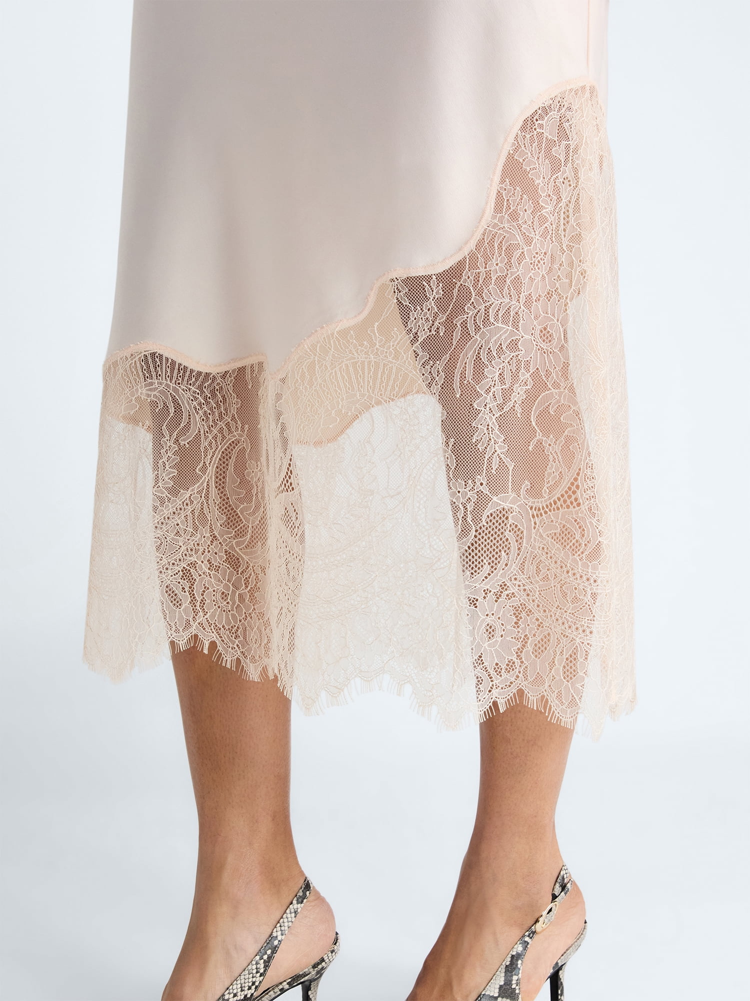 Devil Wears Prada Scoop Collection Women's and Women's Plus Maxi Lace Skirt, Sizes XS-4X
