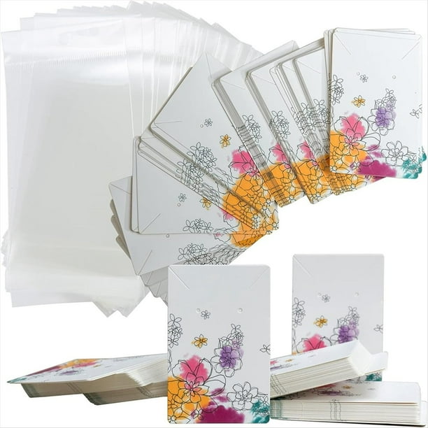 Tarjetas de Exhibición para Collares, Tarjetas de Exhibición para Aretes, Tarjetas de Empaque para Aretes, Empaque para Joyas para Aretes, Collares, Etc. C