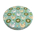 thumbnail image 1 of Disketp Chicken Laying Eggs Funda Redonda para Taburete, Funda de Cojín para Silla de Bar Suave y Elástica-12 inch, 1 of 7
