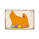 thumbnail image 1 of Pintura en hojalata retro de gallos y gallinas, fondo de granja, mural decorativo sin marco para pared, 1 of 6