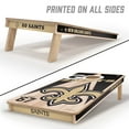thumbnail image 3 of YouTheFan NFL New Orleans Saints 2' x 4' Cornhole Game, 3 of 6