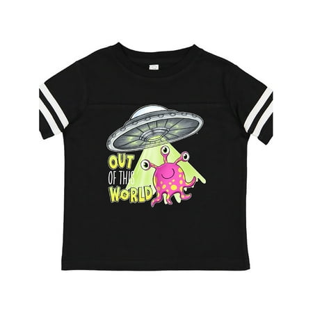

Inktastic Out of this World- cute pink alien UFO Gift Toddler Boy or Toddler Girl T-Shirt