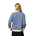 thumbnail image 3 of Women Striped Sweatshirts Long Sleeve Oversized Pullover Tops V Neck Fall Casual Loose Sweater, 3 of 4
