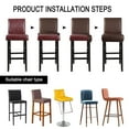 thumbnail image 6 of PiccoCasa Waterproof Bar Stool Cover for Counter, Height Side Chair Cover, Brown, 6 of 8