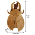 thumbnail image 2 of Simulation Plush Insect Backpack Stuffed Stag Beetle Shaped Bag Cartoon Insect Toys Kawaii Storage Backpack, 2 of 7
