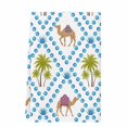 thumbnail image 2 of Camels Palm Trees Kitchen Towels Set of 1, Tropical Desert Animal Plants Polka Dot Absorbent Dish Towels for Kitchen, Microfiber Hand Towel, Quick Drying Tea Towel for Cleaning Decorative Dishcloths, 2 of 7