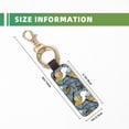 thumbnail image 3 of Wukai Squirrel And Leaves Print Leather Car Keychain, Universal Key Fob Keychain, Leather Key Chain Holder for Men and Women,360 Degree Rotatable, 3 of 5